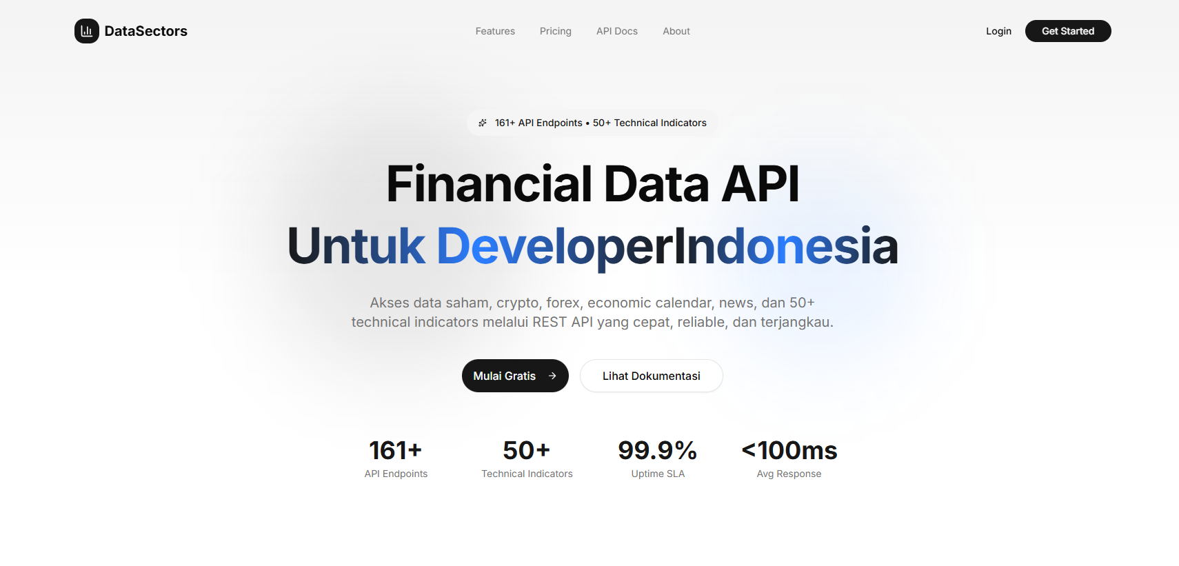DataSectors - Financial Data API untuk Developer Indonesia